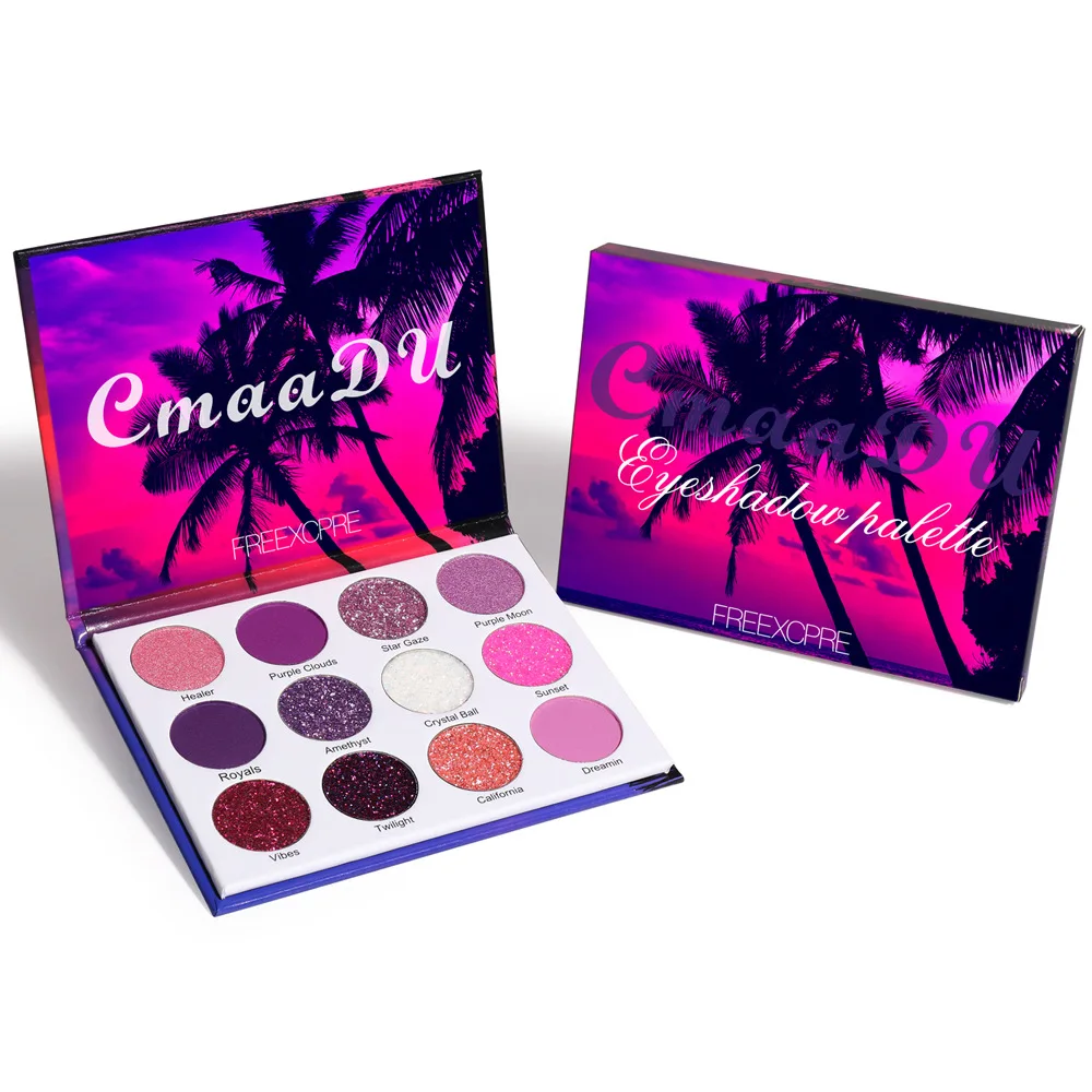 Palette Glitter Freexcpre Pigment Diamond Halloween Cmaadu Purple Eyeshadow Palette Glitter Freexcpre Pigment Diamond Halloween