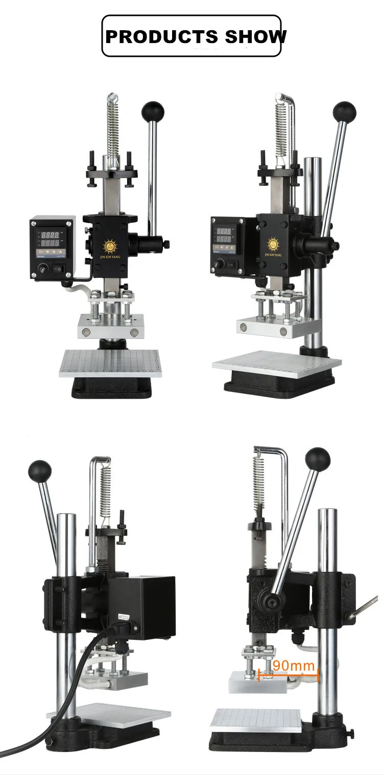 New Launched hot stamping machine for leather gilding press gilder stamping press