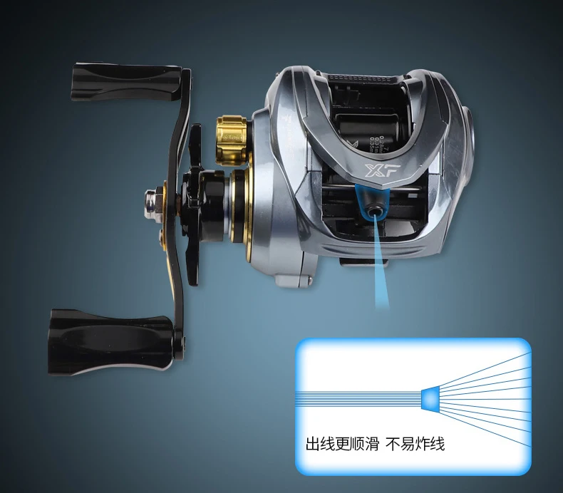 JETSHARK 19+1 Ball Bearings gear ratio7.2:1  Left / Right Hand Water Drop wheel High Speed bait casting Fishing Reel