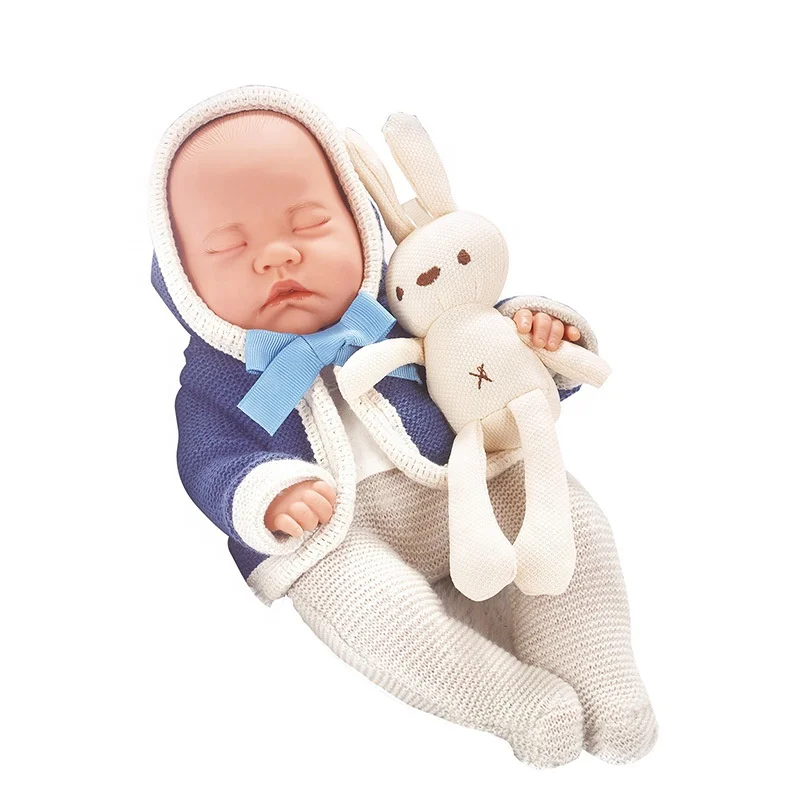 New Fashion 12-Inch Unisex Vinyl Simulation Reborn Baby Doll sleep device Comfortable Interactive Cartoon Toy for Wholesale