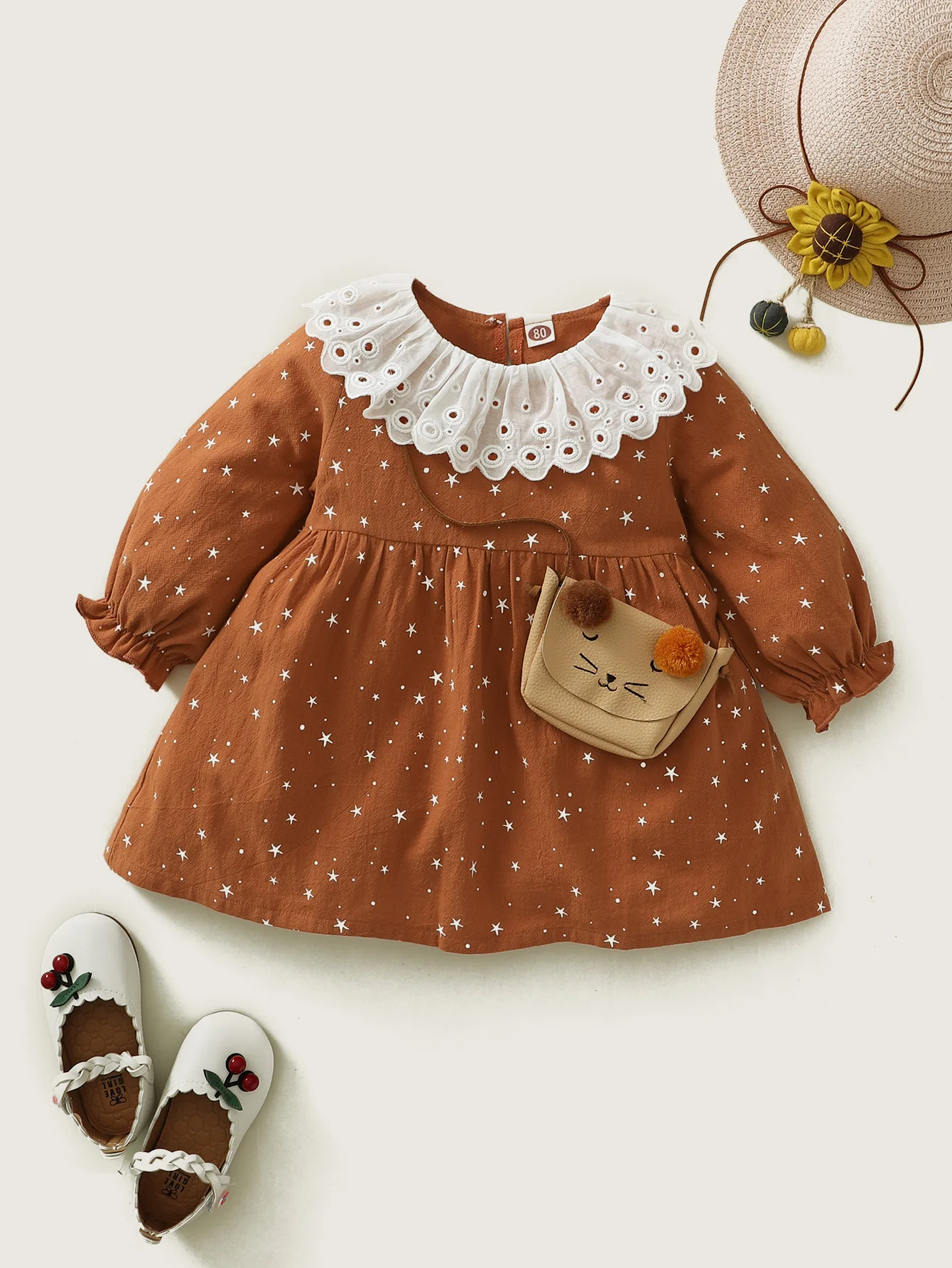 
Popular Design Excellent Quality Toddler Girl Clothes Pretty Princess Style Long Sleeve Baby Girls Dresses 