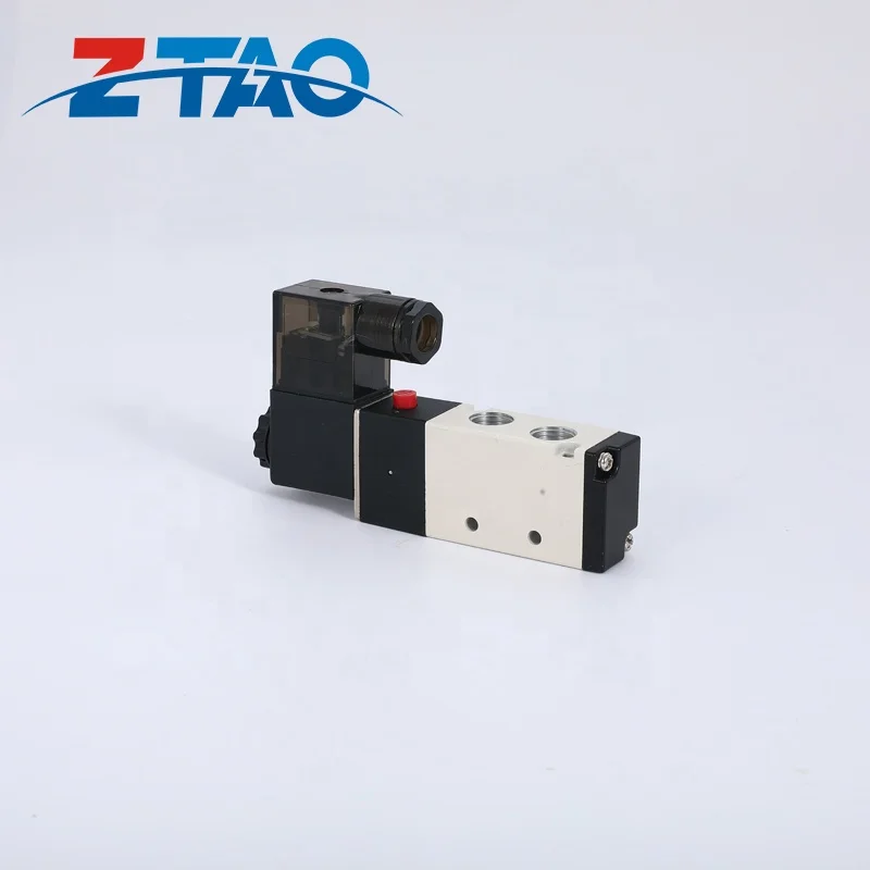 4V210-08 5/2 way electric coil pneumatic air control solenoid valve