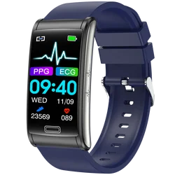 E600 Smartwatch Fashion Full Touch Display Sport Ecg Ppg Blood Glucose Monitor Bracelet Android Smart Watch