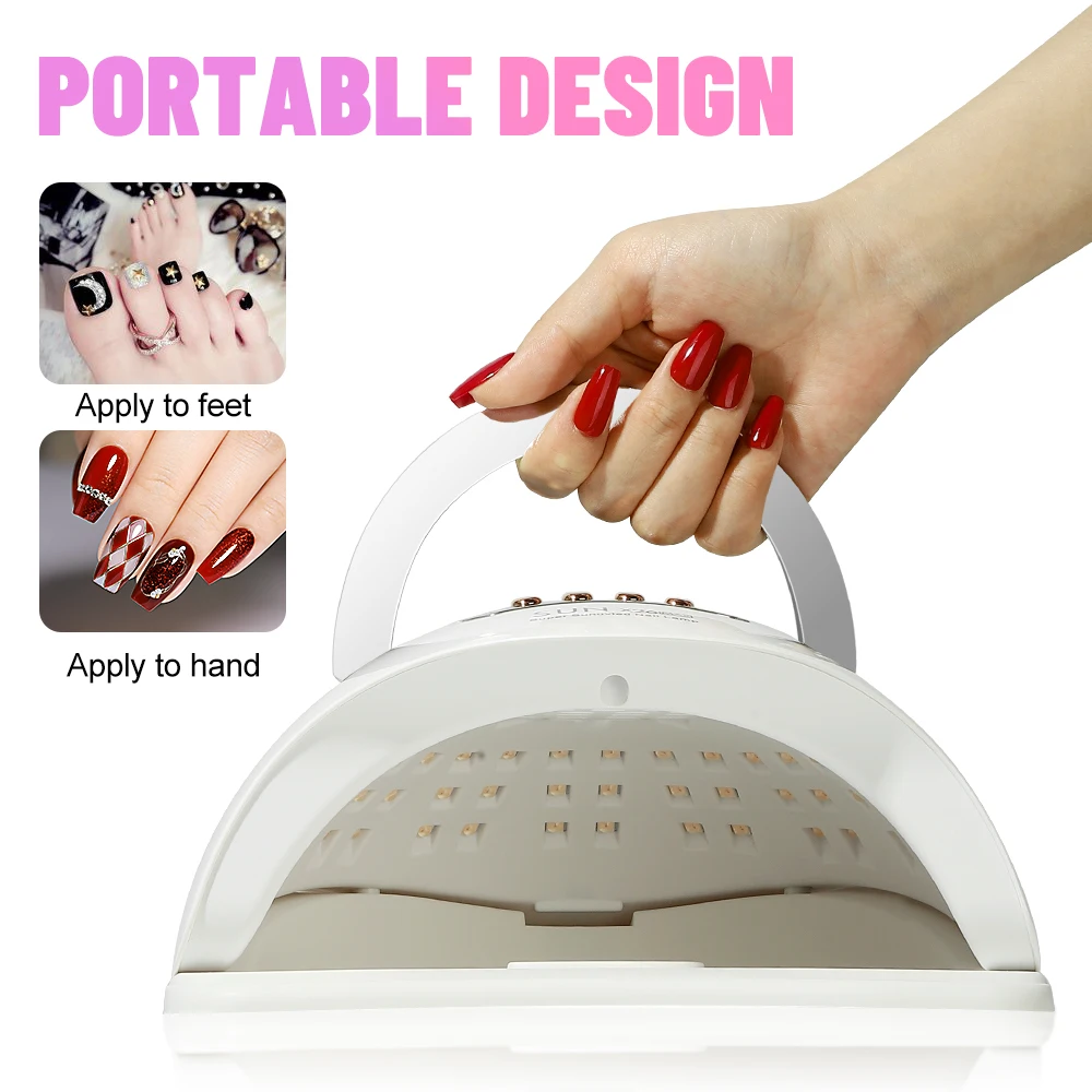 Sun X26 MAX UV LED Lamp For Nail Manicure 81LEDS Professional Gel Polish Drying Lamps With Timer Auto Sensor Manicure Salon Tool