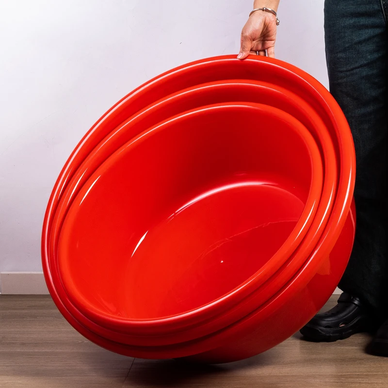 Wholesale 70l Large Capacity Durable Round Bathroom Basin for Kids Baby Bath Tub Basin for Washing Blankets and Clothes