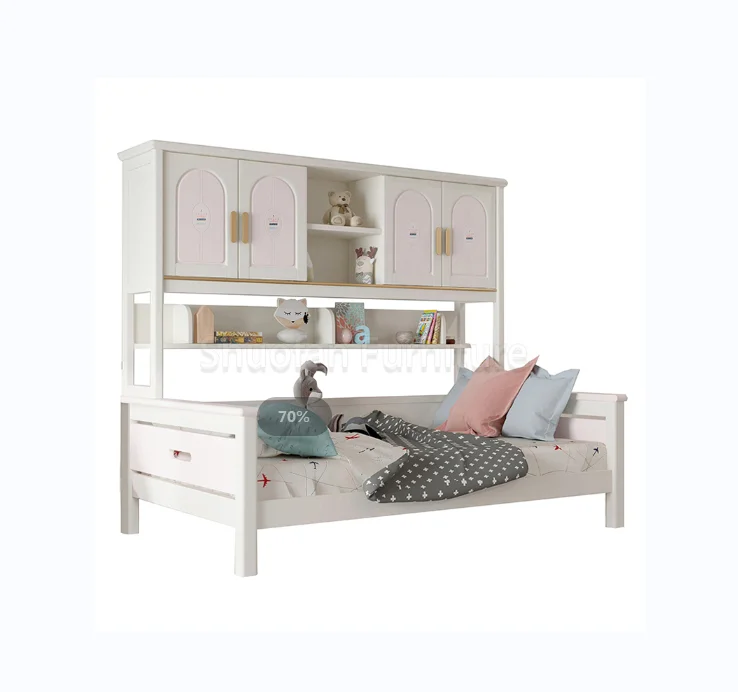 OEM ODM Sale Kids Room Children Castle Combination Bunk Beds with Wardrobe for Boys Girls
