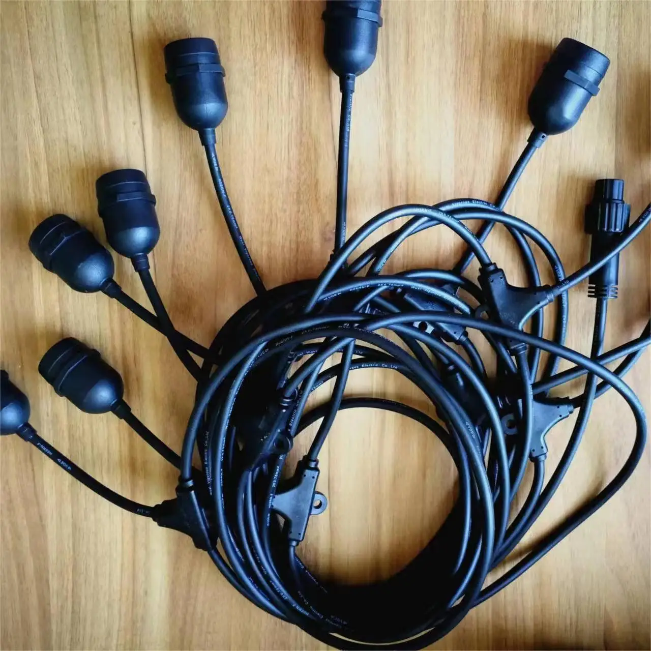 10m 5m Low Voltage Belt light G50 RGB Multicolor Unbreakable Globe Ball Bulb LED Chain Festoon String Light