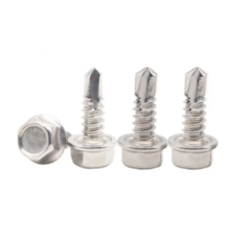 All size stainless steel zinc hex head self drilling screw for retail industry