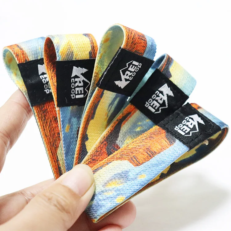 Kofei Wholesale Personalizedl RFID Elastic Custom Fabric Wristband For Events