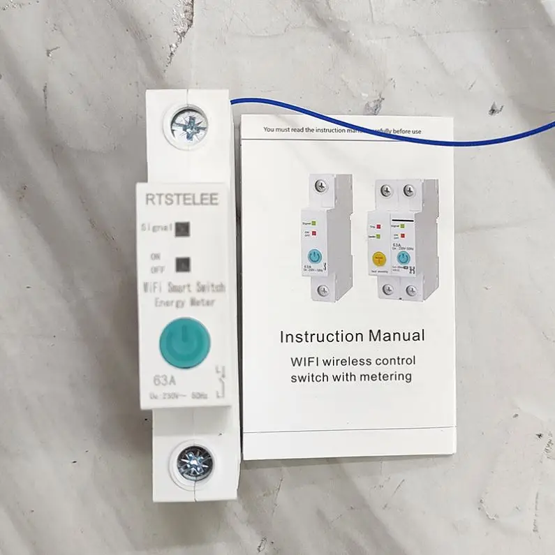 eWeLink Wifi Smart house 1P Single Phase Circuit Breaker,Din Rail Power Consumption Energy Monitor,kWh Meter,Wattmeter,110V 220V