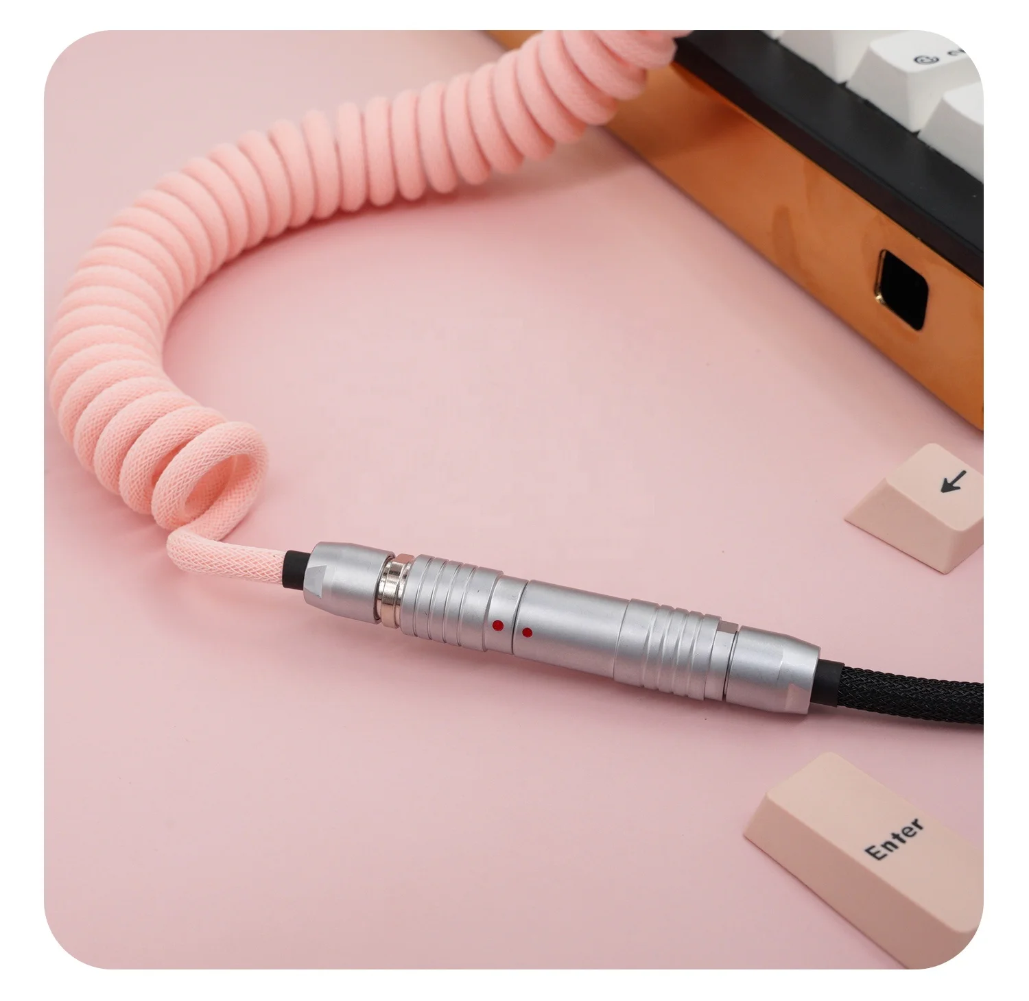 coiled 1b phg fgg  keyboard switches usb cable male female  connector micro mini usb