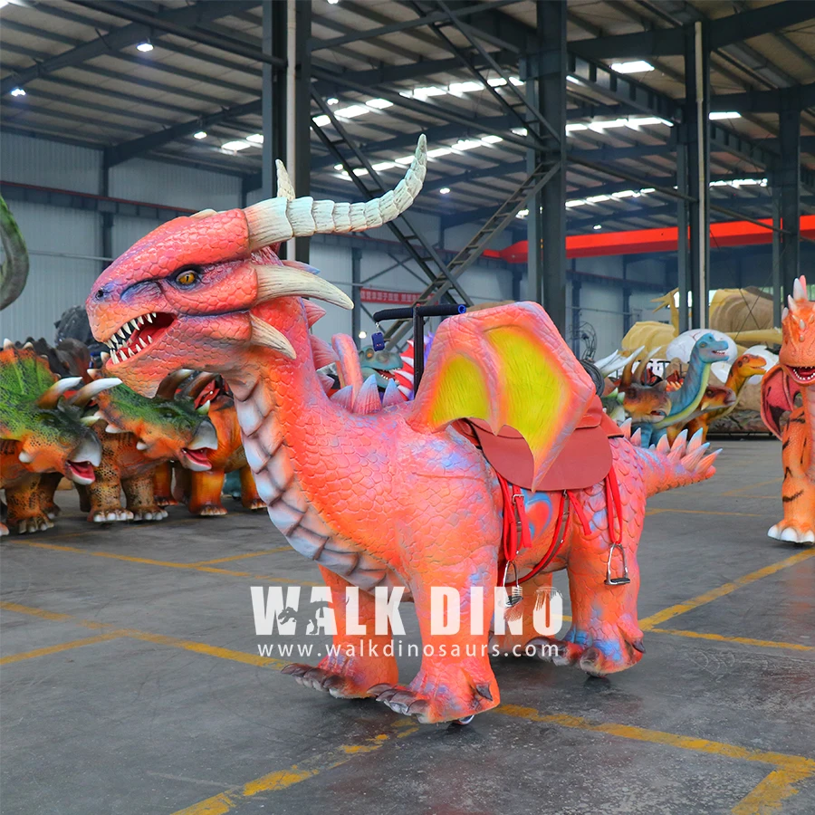 Large Shopping Malls Dinosaur Motif Park Dinosaur Animatronic Riding Dinosaur Machine