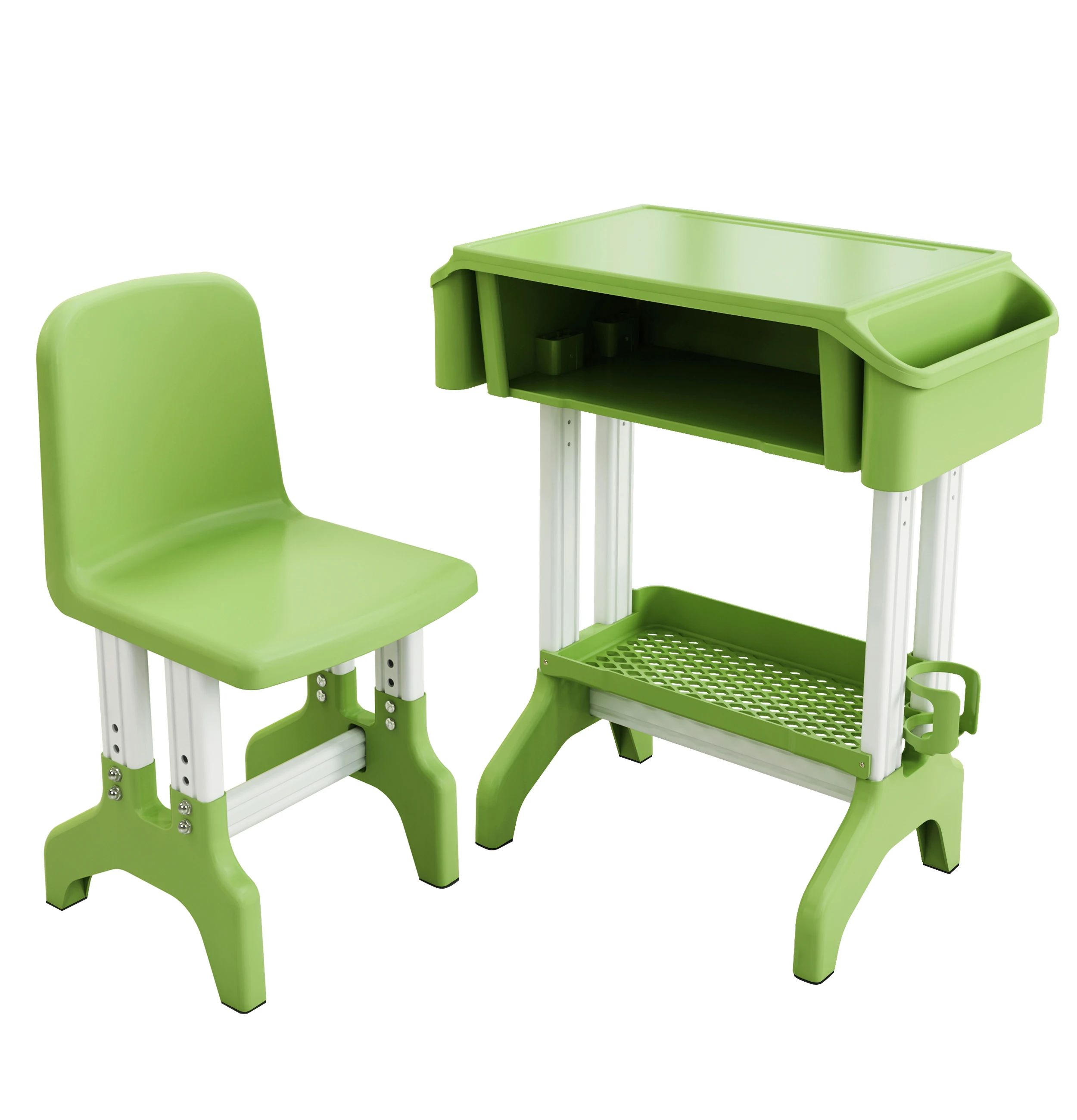 Дешевая цена экологическая ПП синяя школьная мебель в классе учебный стол и стул для студентов