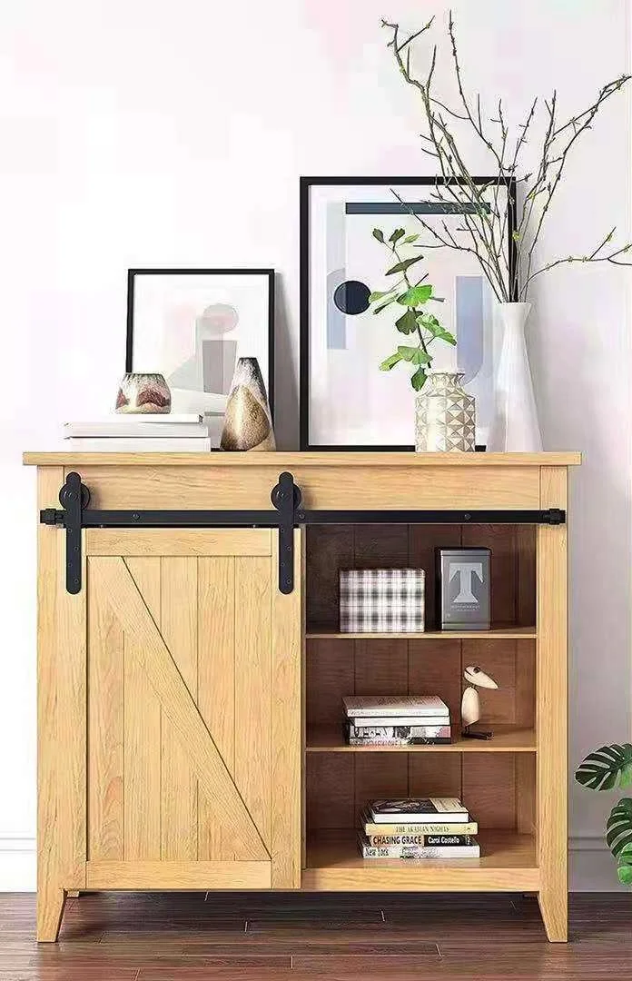 Hoone Wholesale Contemporary Hidden Brushed Brass Sliding Mini Slide Soft Close Barn Door And Hardware Kit