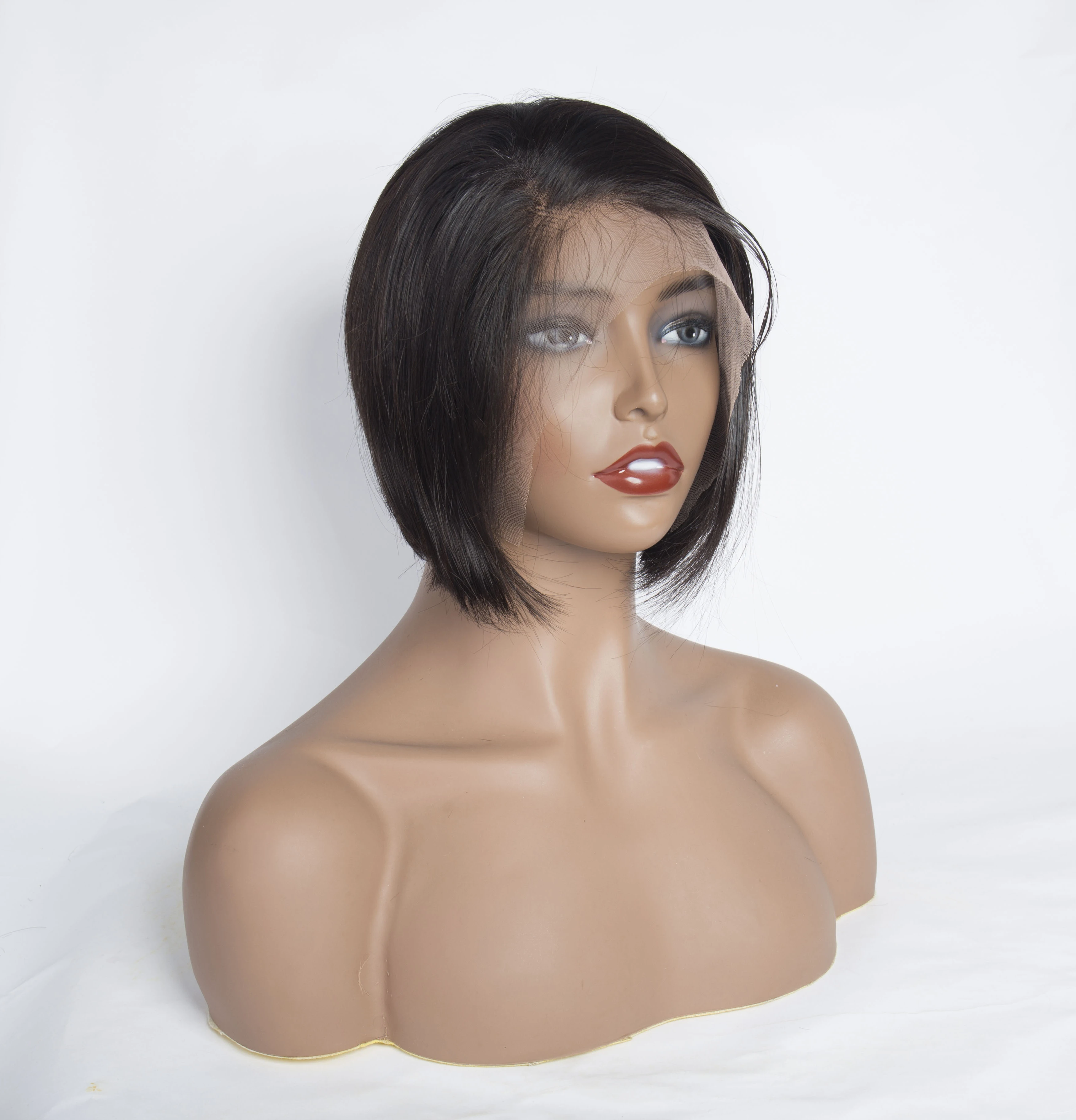wholesale Brazilian cuticle aligned  Pixie Cut Short Human Hair Wig Top Sale  lace front Wigs  Curl Wigs Human Hair for gifts