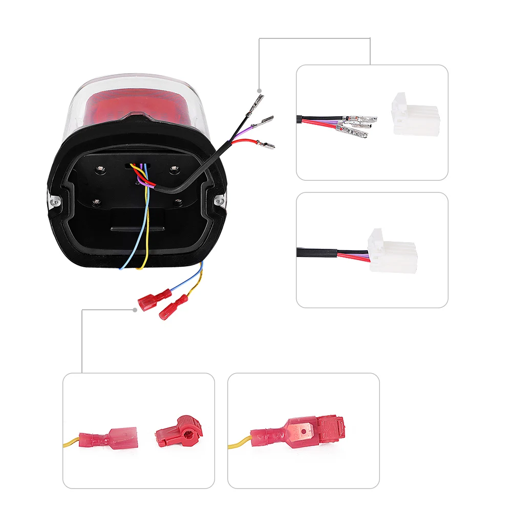 Высококачественный уникальный задний фонарь с U-образным дизайном для мотоцикла сменный встроенный EMC номерным знаком Harley