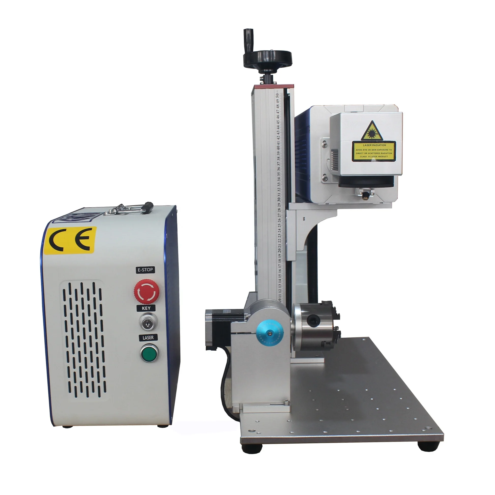 KEYILASER Small 30w 60w Portable Galvo Head CO2 Laser Marking Machine for Wood