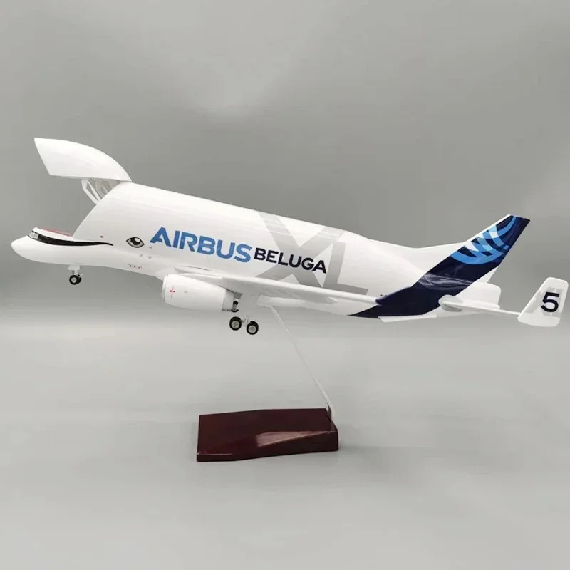 1/150 Scale 42cm Airbus A330-600ST Beluga Airlines Transport Plane Toy Resin Aircraft Model