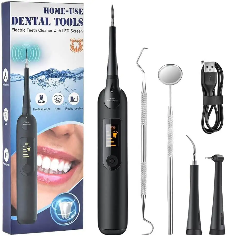Teeth Whitening Kits Tooth Cleaner Handheld Tartar Remover Dental Scaler Set Teeth Cleaner