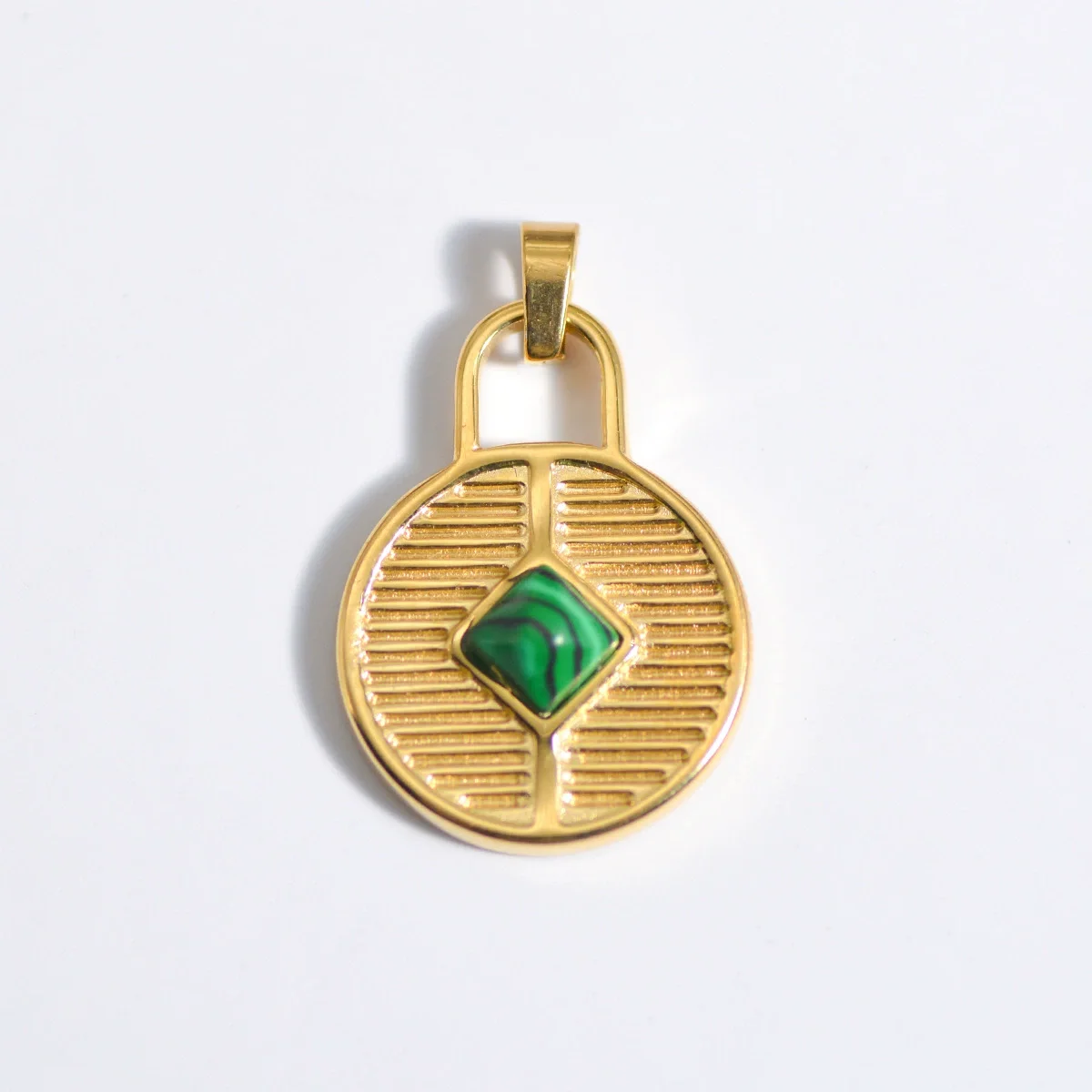 HP Wholesale many DIY natural stone drip hanging pendant jewelry Stainless steel necklace pendant