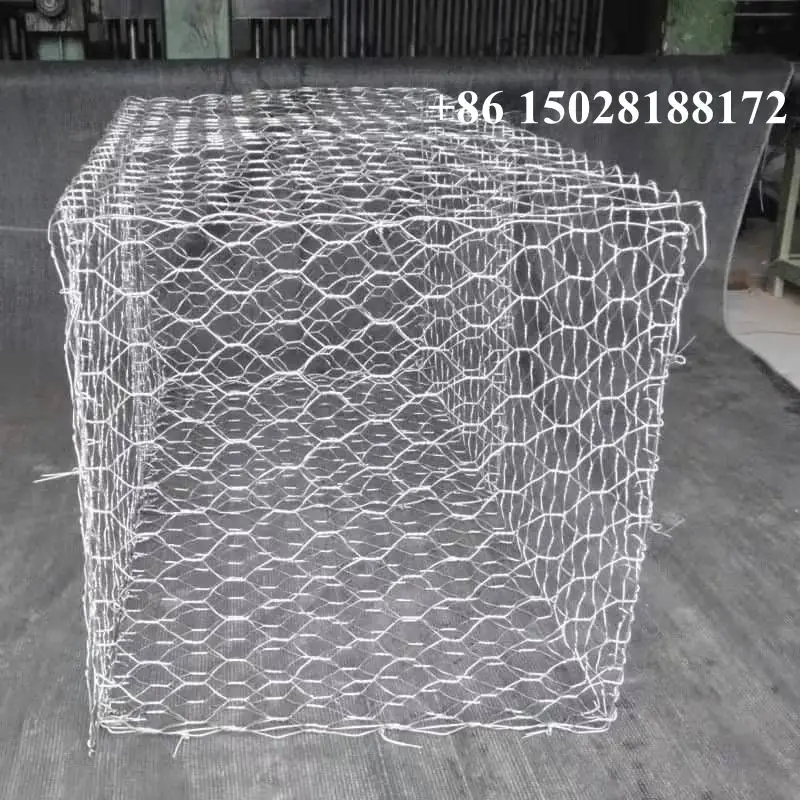High quality  hexagonal wire mesh  woven wire mesh gabion box stone cage