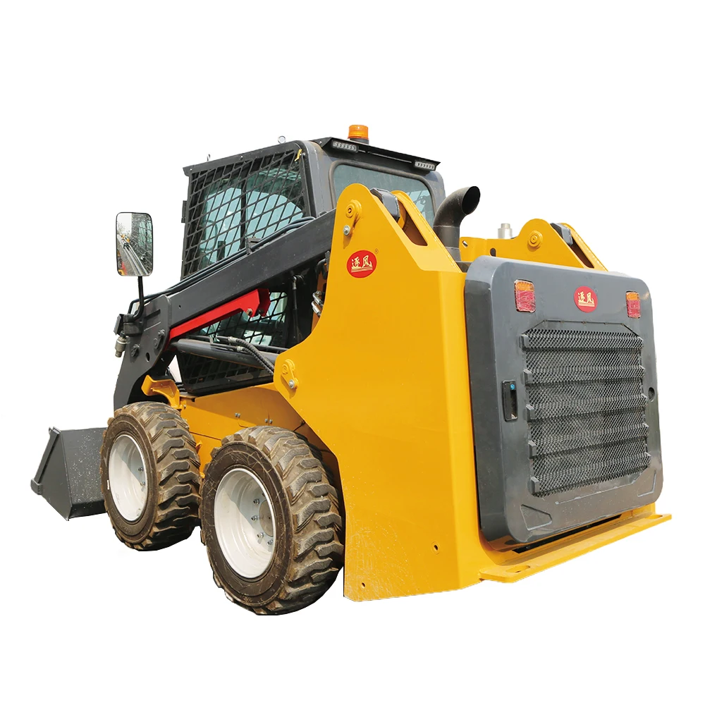Factory Price Wheeled Crawler Skid Steer Loader Medium Wheel Skid Steer Loader (With Bucket Loader Attachment)