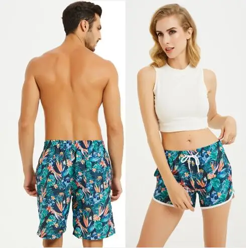 Новые быстросохнущие пляжные шорты для пар брюки большого размера оптовая продажа индивидуальные