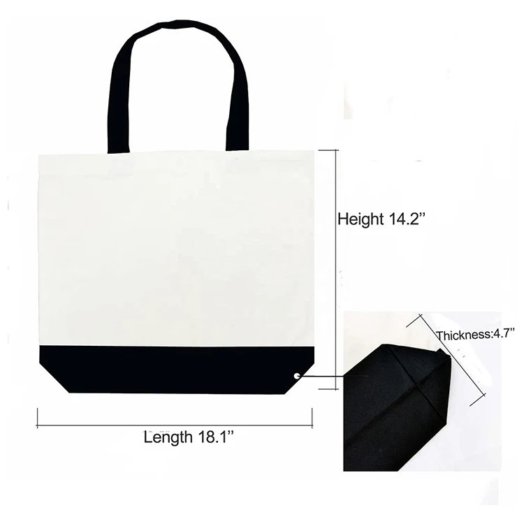 Custom Printing logo plain alibaba shopping cotton canvas tote bag Design with Handled
