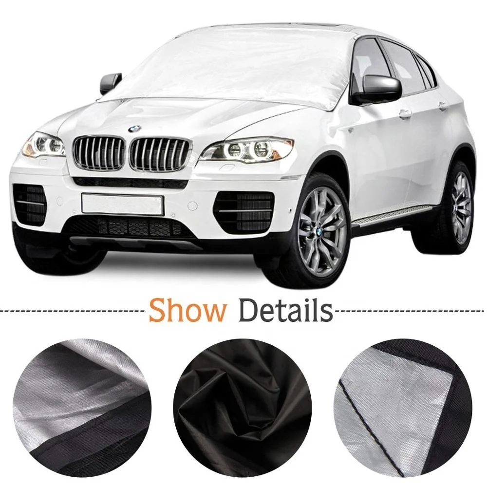 Custom Printing Silver Sun-Resistan Uv Proof Car Window Sun Shade Front Glass Sunshade