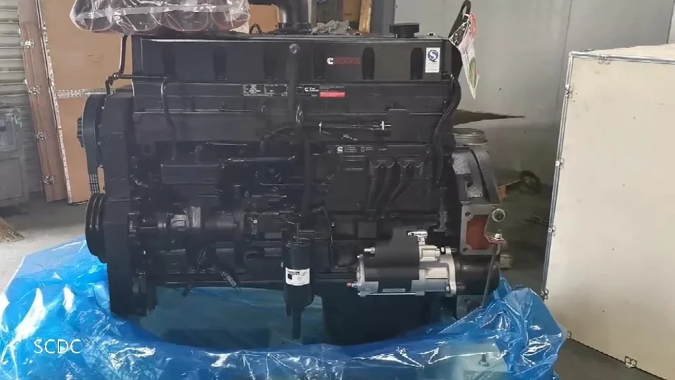  Оригинальные QSM11 6-ти цилиндровый с водяным охлаждением 375HP дизельный двигатель машины