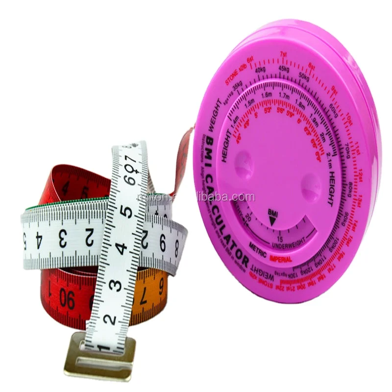 Розовый цвет Bmi калькулятор здоровья тела измерительный Индекс Массы Тела с выдвижной кнопкой