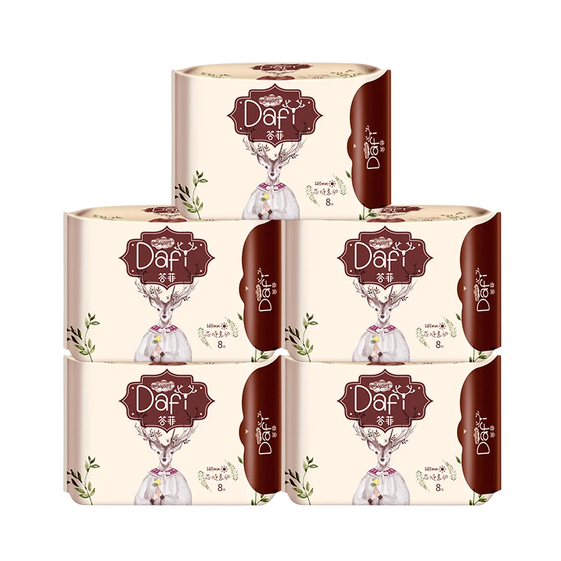 Wholesale Price Postpartum Overnight Natural Night Large Eco Organic Cotton Sanitary Pads Napkin with Wings