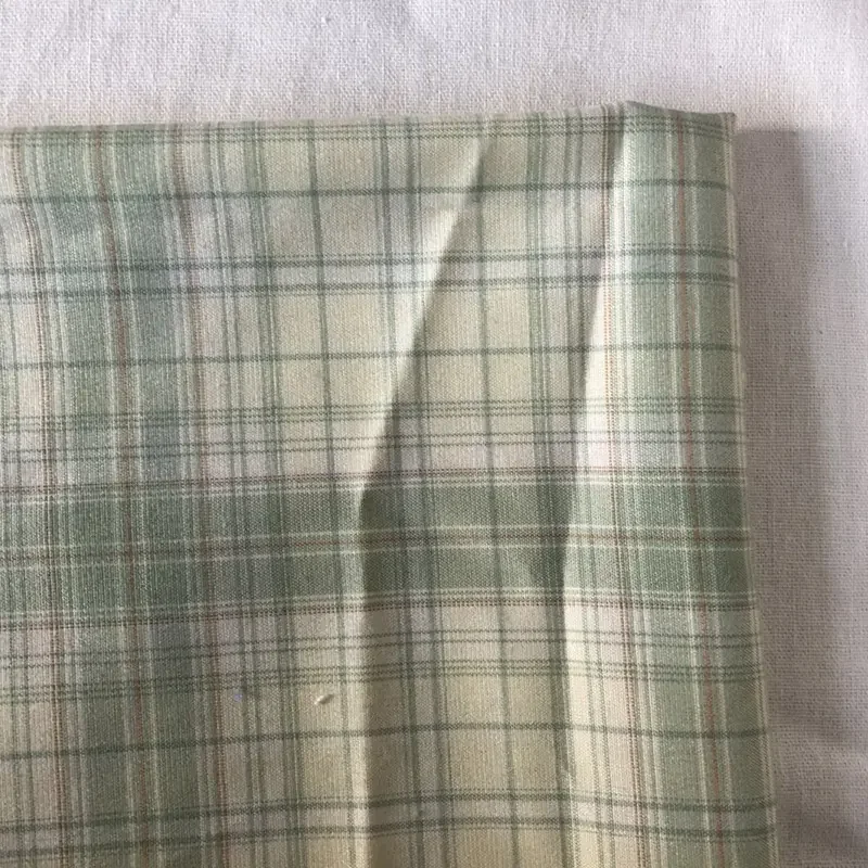 Custom China Manufacturer sustainable 100% polyester Yarn Dyed Plaid Lining Fabric For Dress shirt