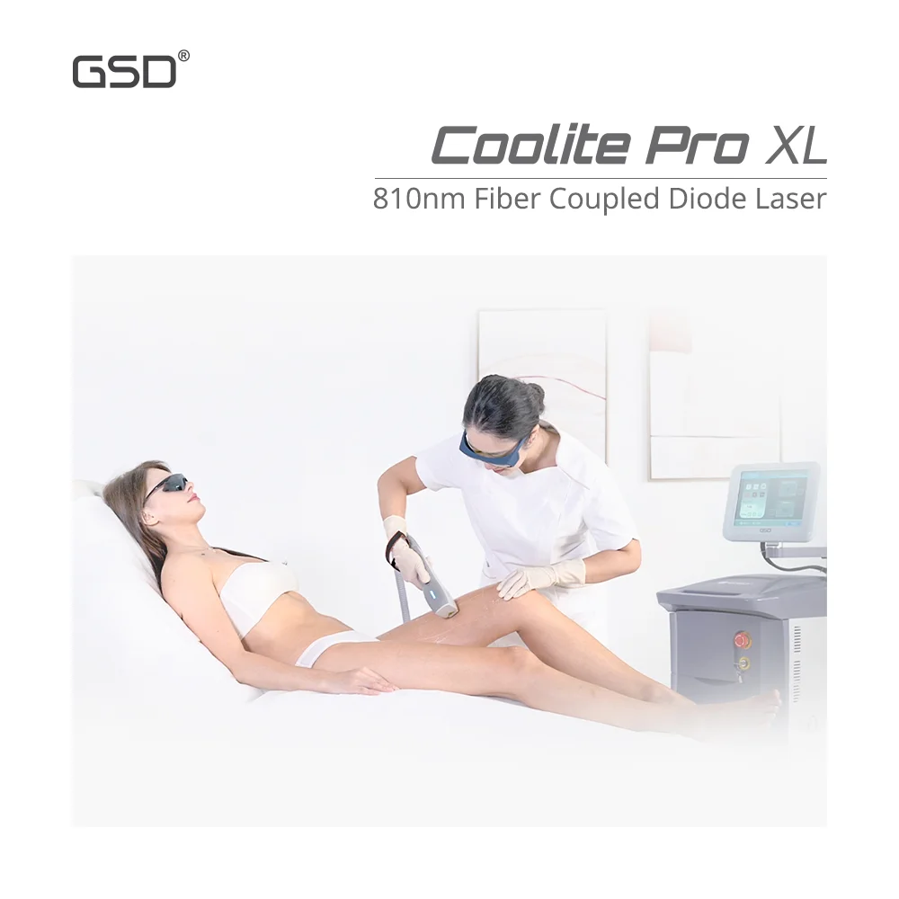 Professional GSD Portable 810nm High Power Fiber Coupled No Channel 808 808nm Diode Laser Hair Removal