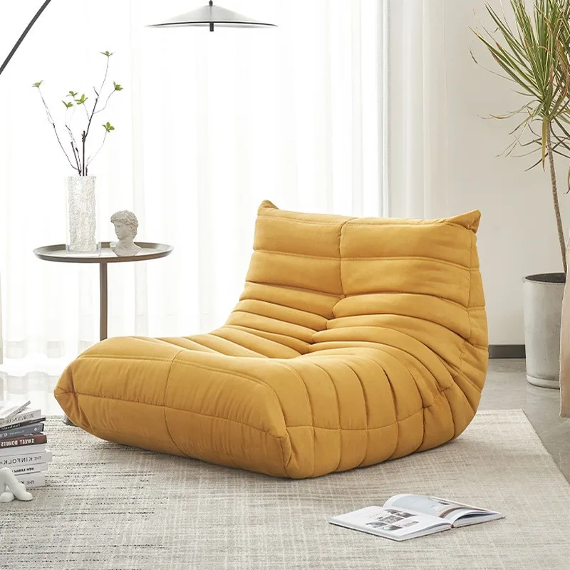 Modern L Shape couch Family Living Room Luxury Orange Lazy Sectional Velvet sofa Floor Chair Set