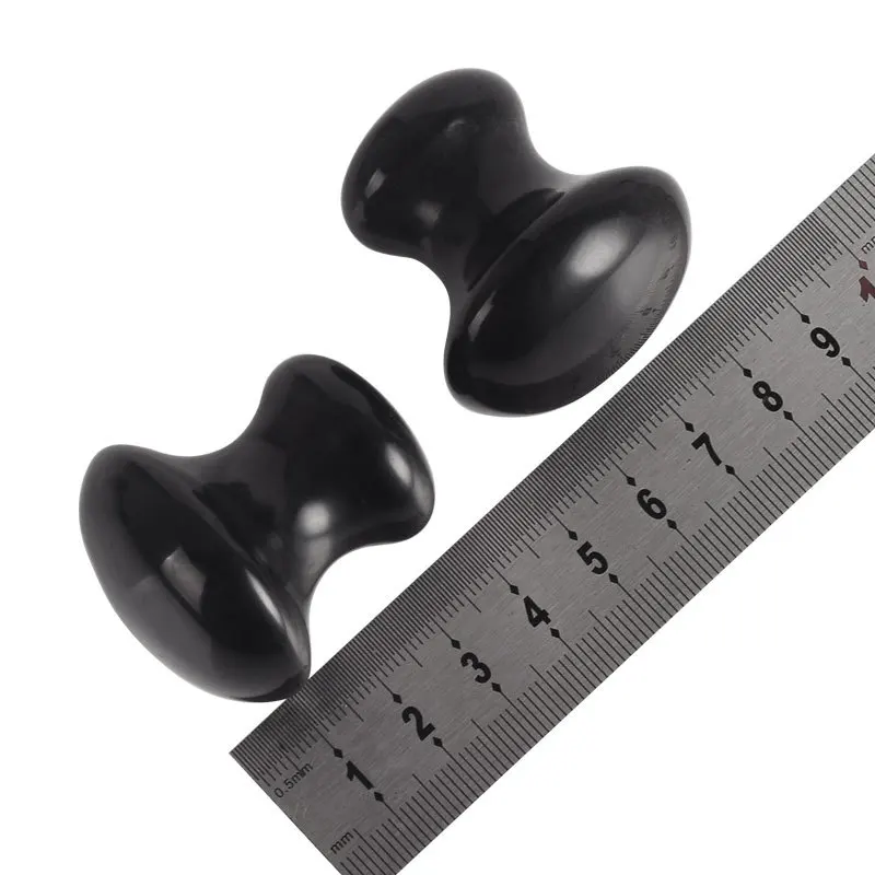 Hot Sale Black Obsidian Mushroom Facial Massager