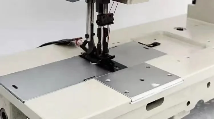  SEOWYI Good Price New Design Double Needle Long Arm Lockstitch Heavy Duty Industrial Sewing Machine For