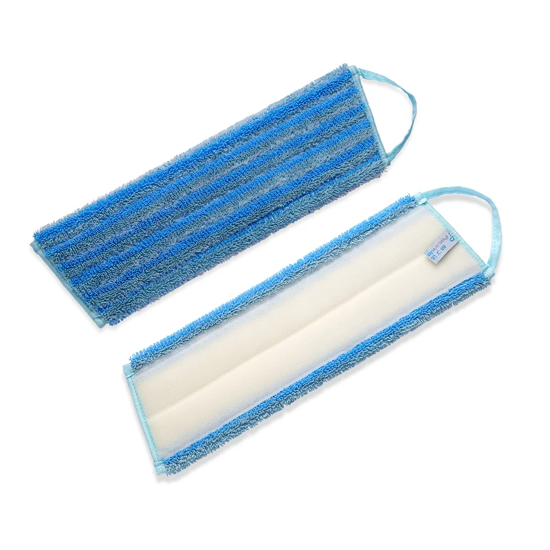 Commercial Industrial Microfiber Scrubbing Mop of Trapezoid Shape Microfiber Wet Mop Cleaning Floor Tool Scrubbing Refill Head