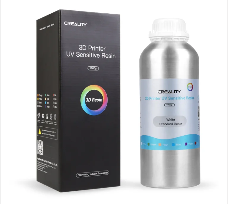 Эпоксидная жидкая полимерная фоточувствительная Смола Creality с низким запахом, 405 нм, для ЖК-УФ 3D-принтеров