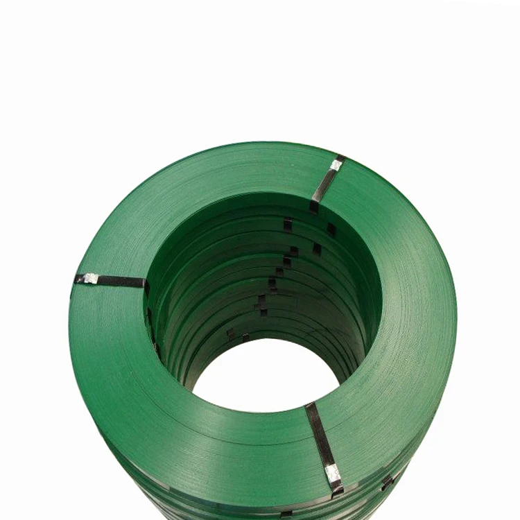 Fashion Promotional Green Painted Steel Strap Metal Pallet Strapping Banding Steel Strap 16mm&19mm