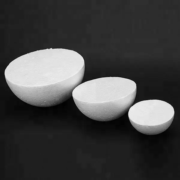 All size Solid half ball christmas crafts styrofoam Polystyrene balls for decoration