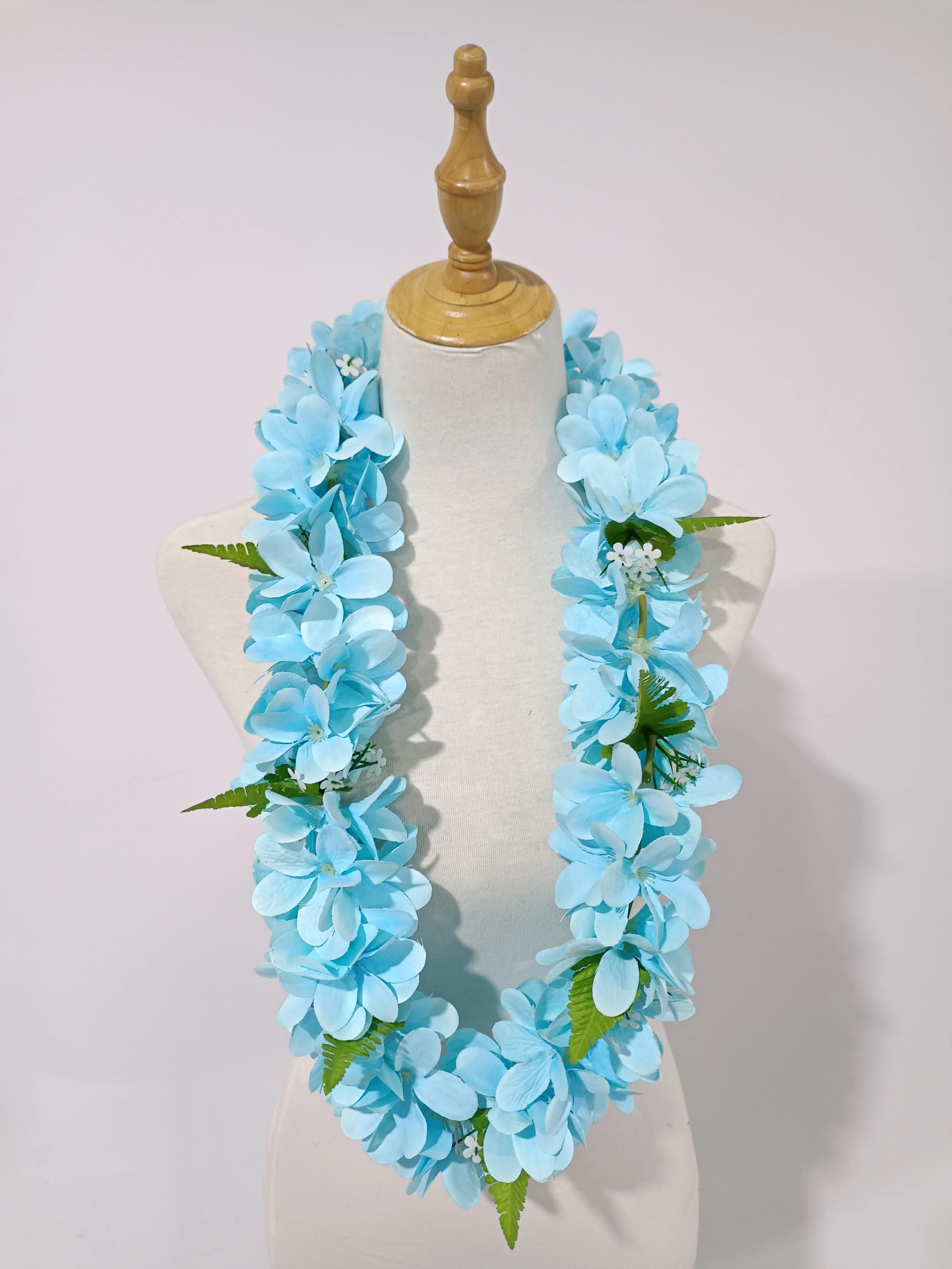 Artificial Silk Plumeria Lei KN-hl007s Hawaii Hula Dancer Tropical Flower Party Woman Necklace Floral Wedding Wreath