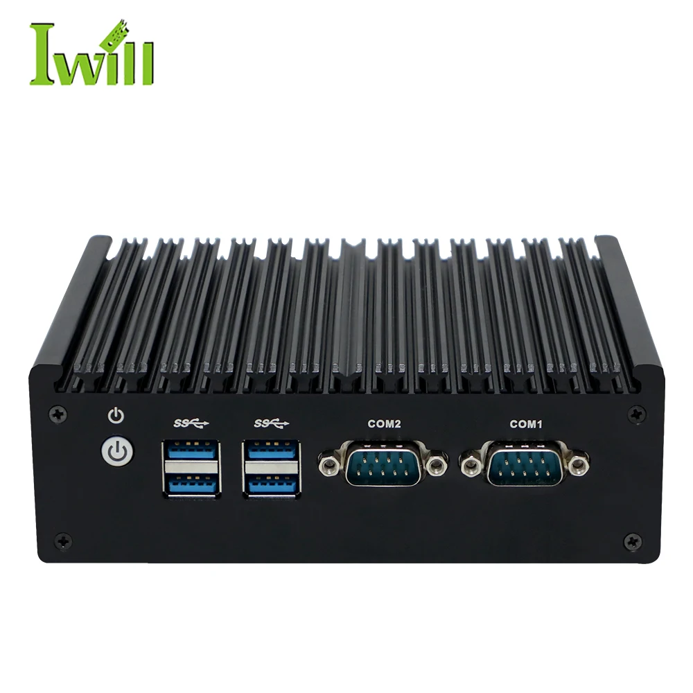 New high-quality mini pc Jasper Lake linux ddr4 fanless N5095 mini computer with 2 COM RS232 RS485