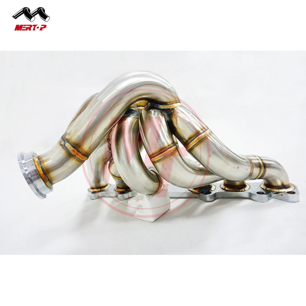  Выпускной коллектор Mertop Upgrade для игрушек толщиной 3 мм Sup ** 2JZ-GTE Twin Turbo T4 с разделенным фланецем