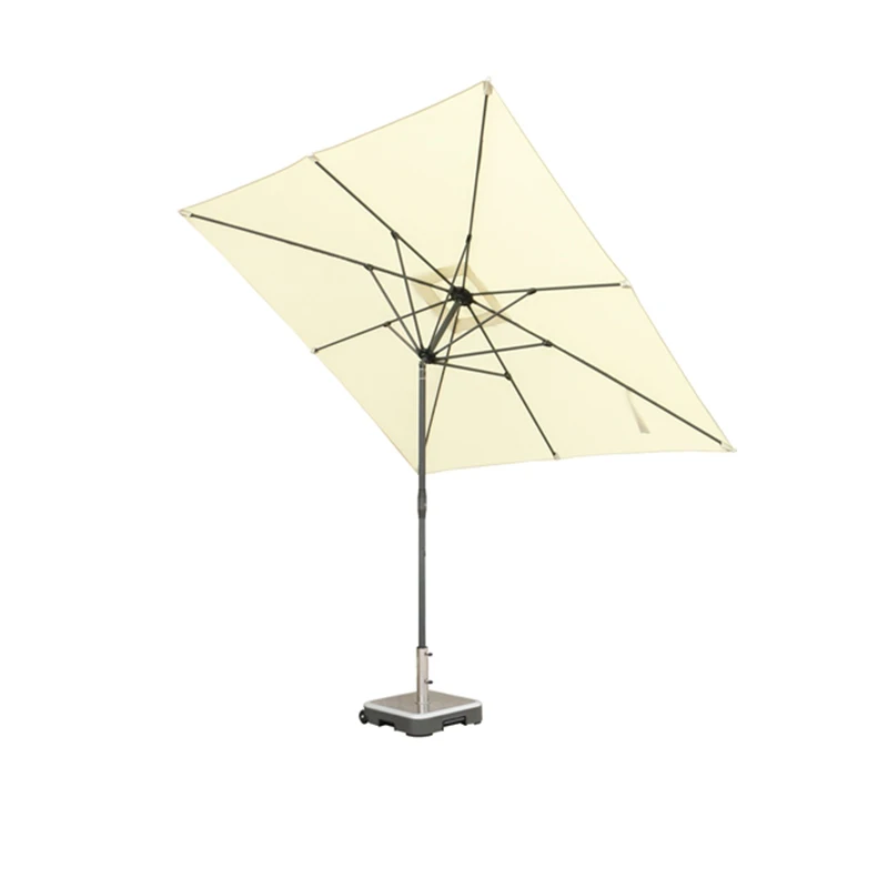 8.2Kg Polyester Fabric Aluminum Market Cantilever Umbrella Waterproof Customized Color With 360 Degree Rotating