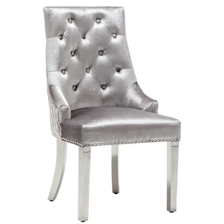 
Manufacture Armchairs Modern Velvet Fabric Dining Chairs Furniture For Dinner Room 