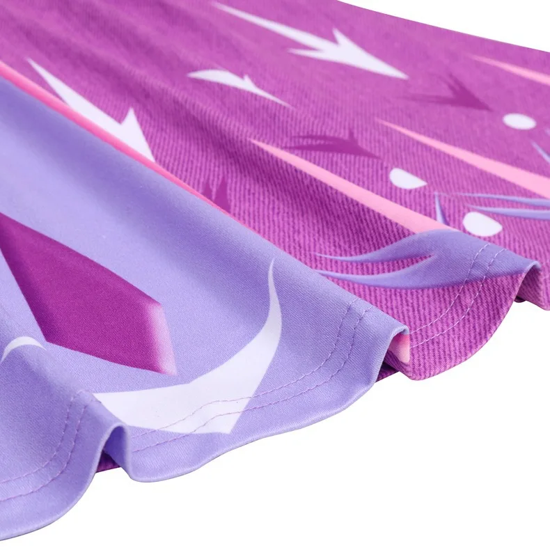 2019 Movie Christmas Long Dress Girls Cartoon Ice And Snow 2 Dresses Kids Elsa Clothes MY13