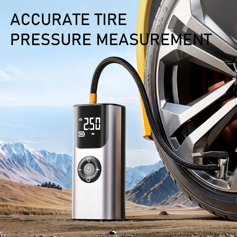 3600mAh Wireless Wired Portable Car Air Compressor 12V 150PSI Electric Tire Inflator Pump for Car Motorcycle Balls