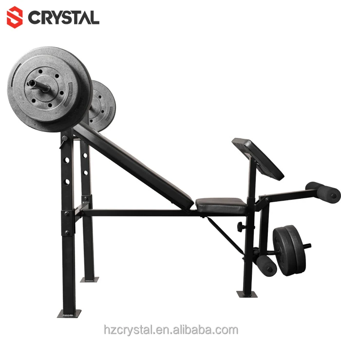 SJ-7230 Bench Press Biceps Foldable Strength Training Machine Adjustable Weight Bench for Gym