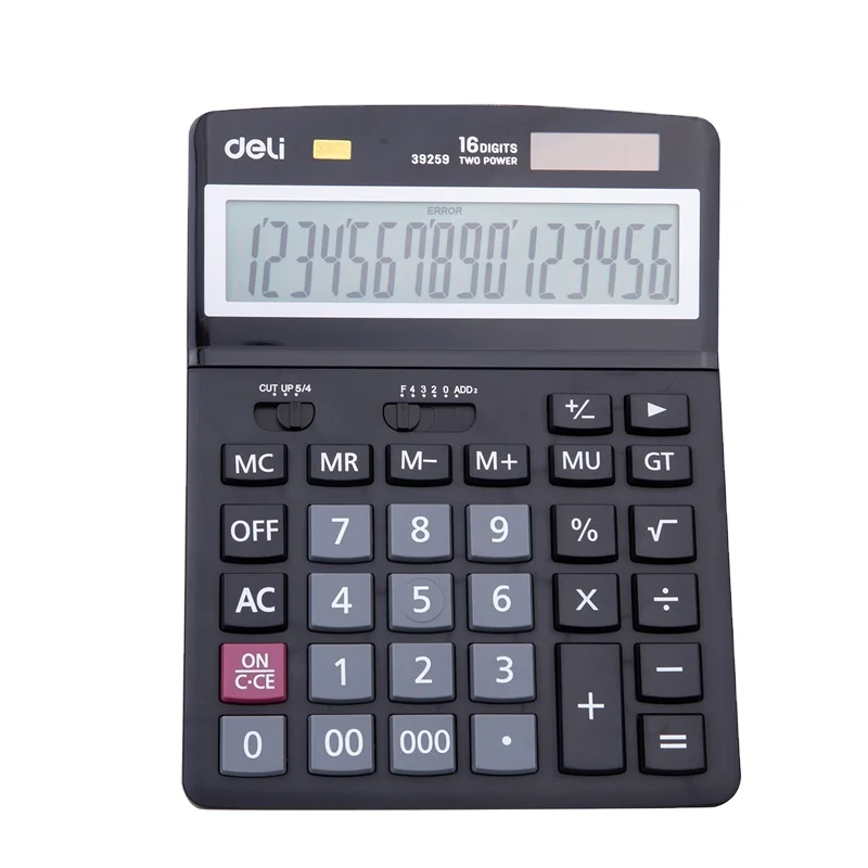 Deli E39259 Plastic Desktop Calculator 16 Digit Calculator